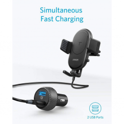 Anker  PowerWave 7.5 Car Mount with 2-Port