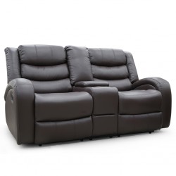 Veneto Sofa 3+2 Brown Leather Gel