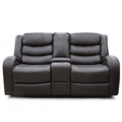 Veneto Sofa 3+2 Brown Leather Gel