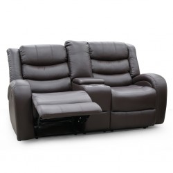 Veneto Sofa 3+2 Brown Leather Gel