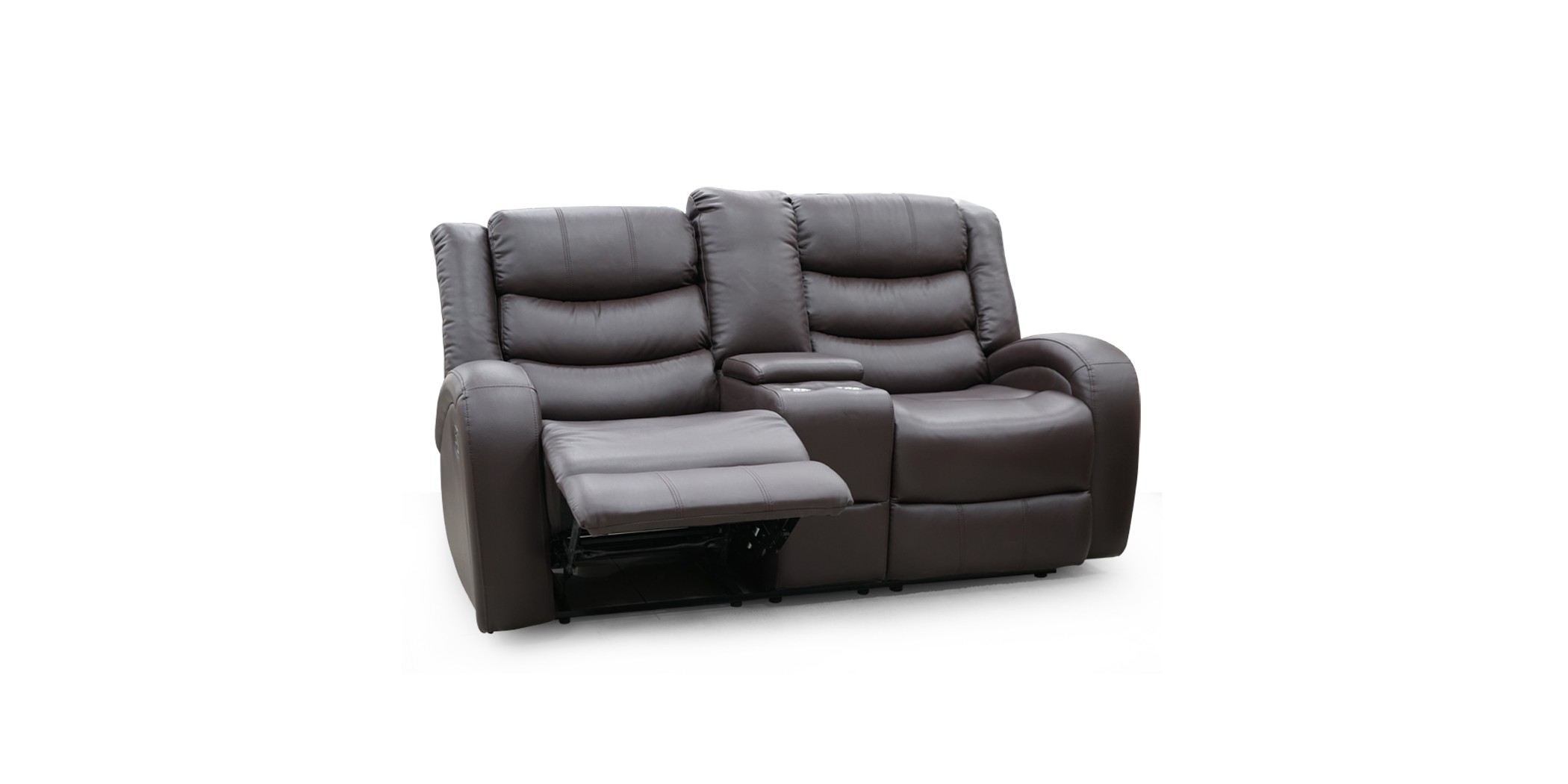 Veneto Sofa 3+2 Brown Leather Gel