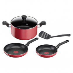 Tefal B243S585 Super Cook Red 5pcs Cookware