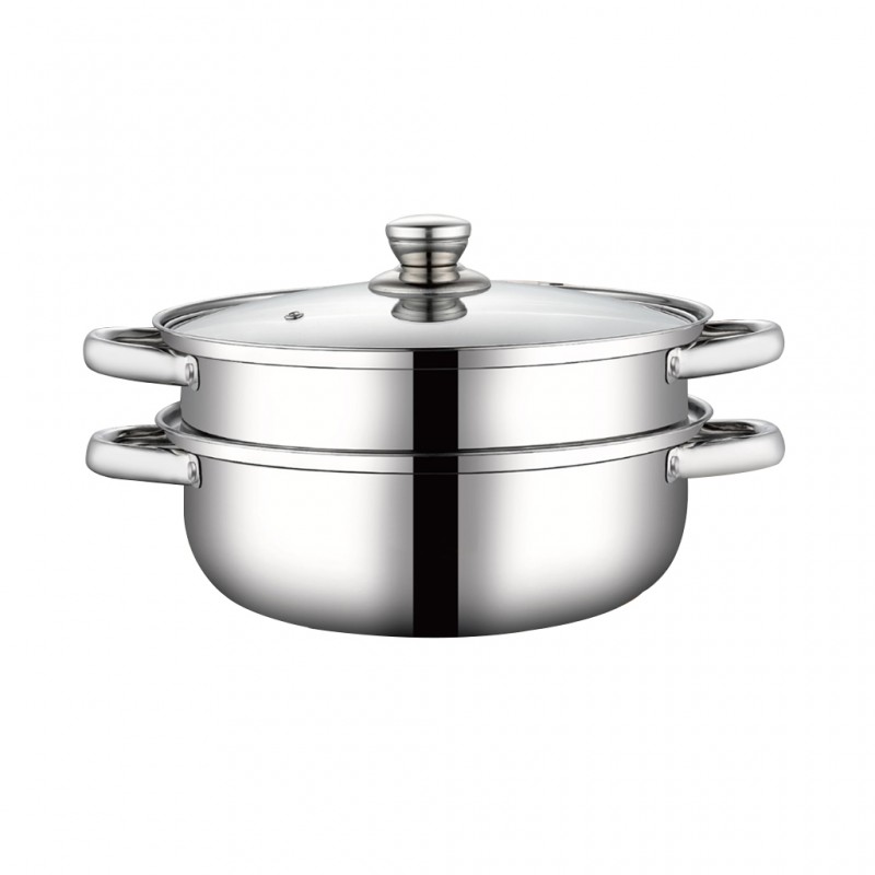 Concetto KR28E S/Steel 28cm Food Steamer Pot With Glass Lid