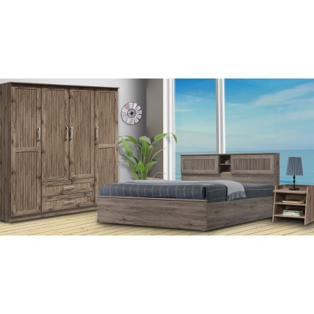 Maia Bedroom Set 150x190cm Safari Oak