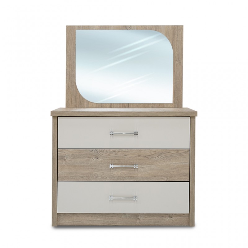 Portobello Dressing Table Beige & Oak