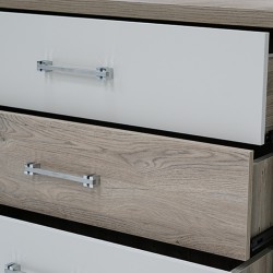 Portobello Dressing Table Beige & Oak