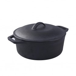 Wonderchef WON516 Forza Cast Iron 25cm Casserole Pre-seasoned