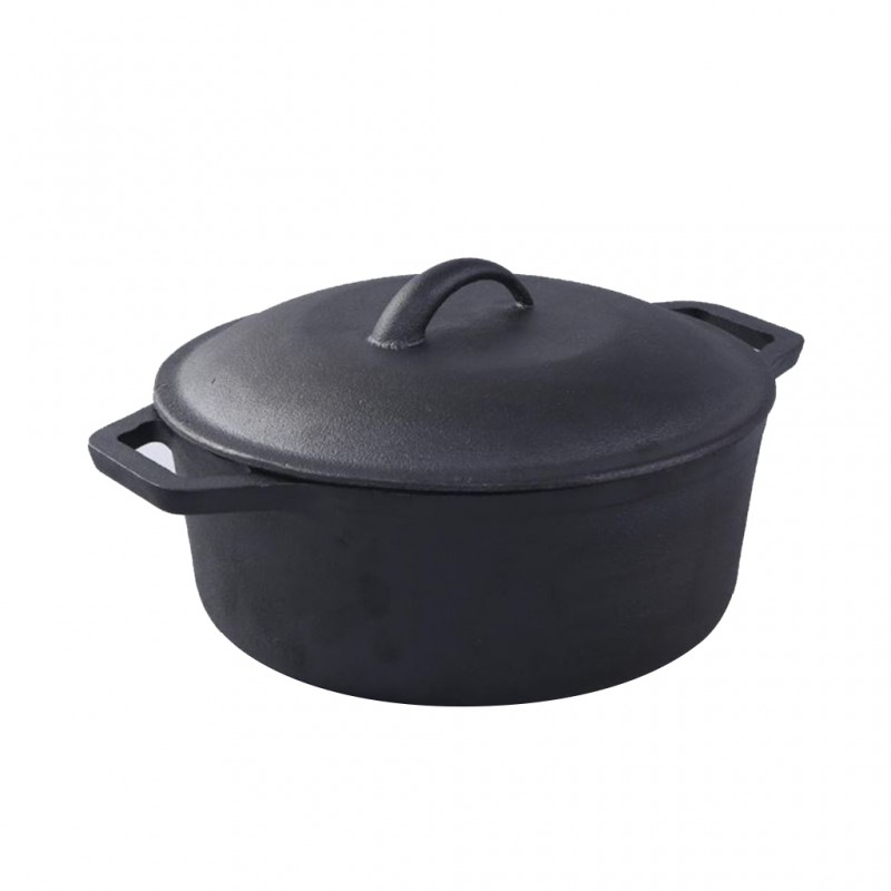 Wonderchef WON516 Forza Cast Iron 25cm Casserole Pre-seasoned