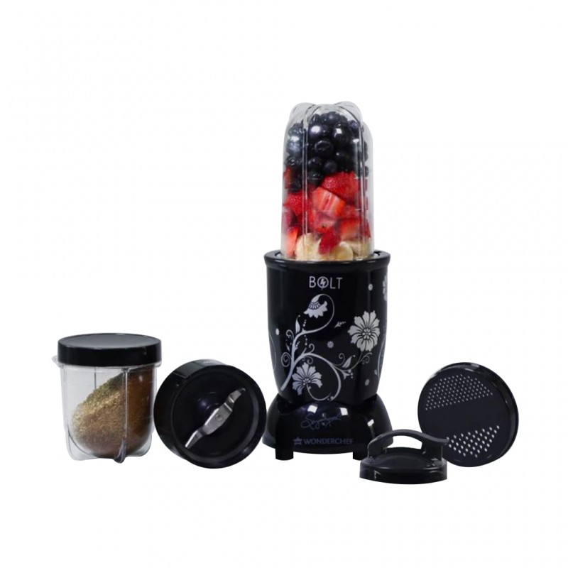 Wonderchef WON524 Nutri Bolt 600W Black 2 Jars Blender Wonderchef WON524 Nutri Bolt 600W Black 2 Jars Blender