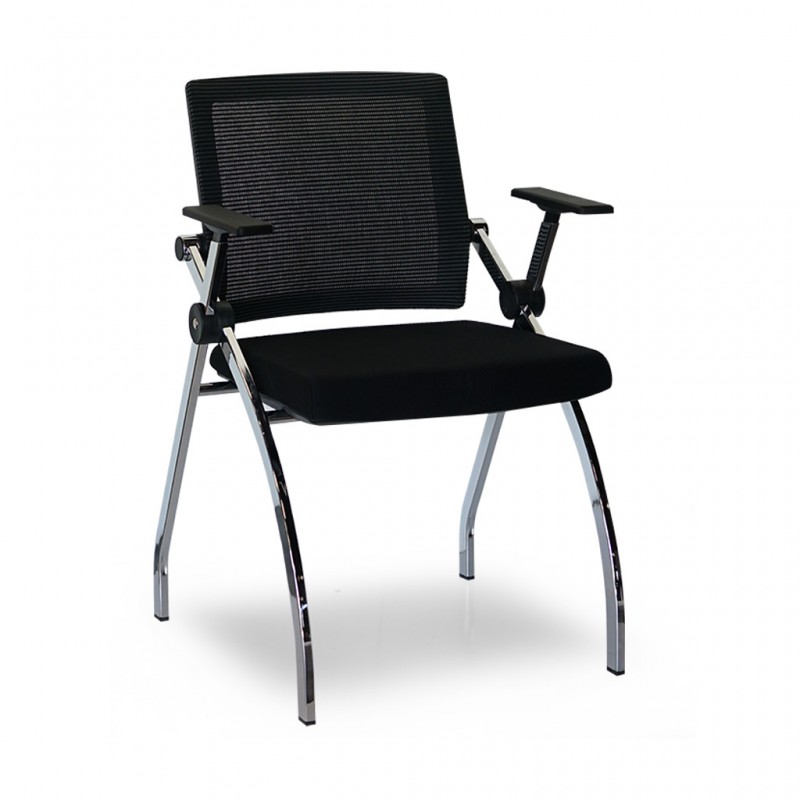 Aven Visitor Chair Full Black Color