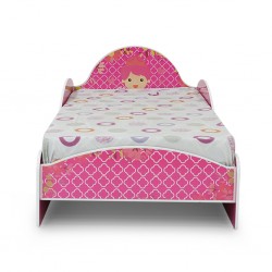 Hera Bed 90x190 cm Particle Board Pink Color