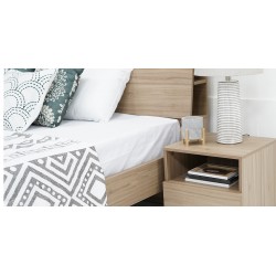 Alessia Bedroom Set 180x200 cm Walnut Color