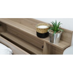 Alessia Bedroom Set 180x200 cm Walnut Color