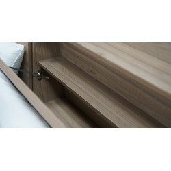 Alessia Bedroom Set 180x200 cm Walnut Color