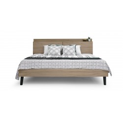 Alessia Bedroom Set 180x200 cm Walnut Color