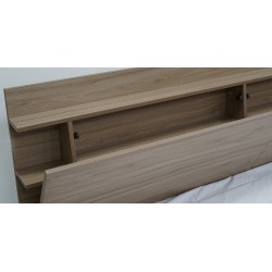 Alessia Bedroom Set 180x200 cm Walnut Color