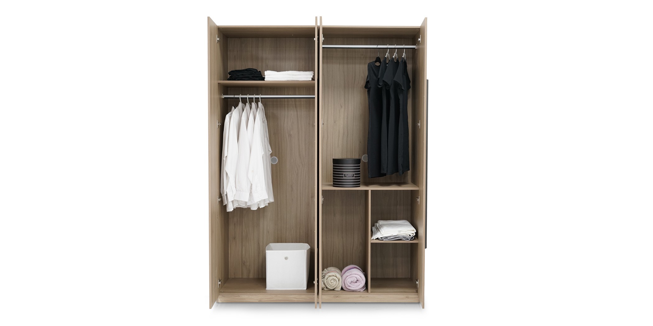 Alessia Bedroom Set 180x200 cm Walnut Color