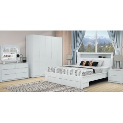 Vanissa Bedroom Set 180x200 cm White