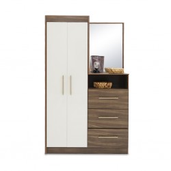 Viena Wardrobe 2 Drs+Dresser+Mirror Particle Board