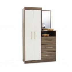 Viena Wardrobe 2 Drs+Dresser+Mirror Particle Board