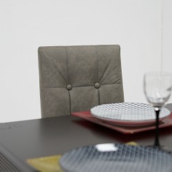 Bonia Table+6 chairs Dark Walnut Rubberwood