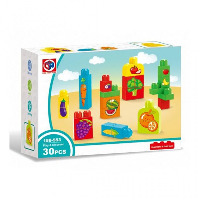 Masen Vegetable & Fruit Farm Building Blocks 30Pcs