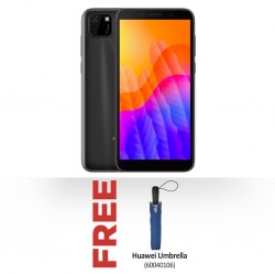 Huawei Y5P Black & Free Huawei Umbrella
