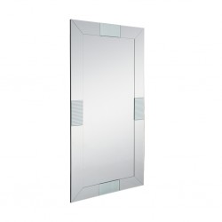 Floor Mirror in MDF Silver Finish L180xW90 cm JC-MN201