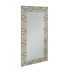 Floor Mirror in MDF Silver Finish L180xW90 cm JC-MN215