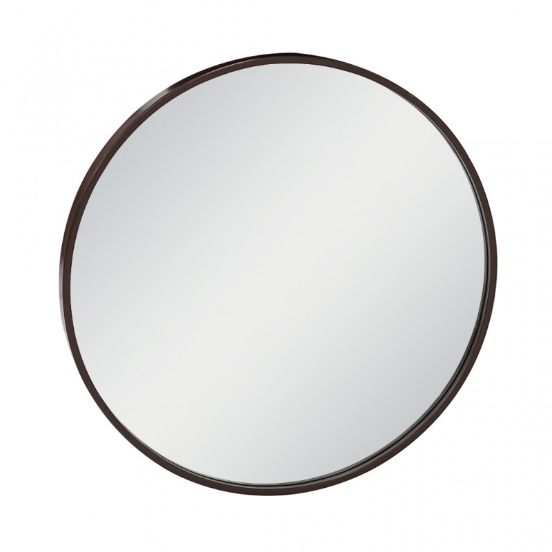 Wall Mirror in Metal Silver Finish Diameter 60 cm JC-MN310