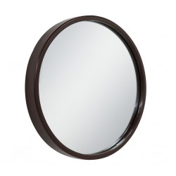 Wall Mirror in Metal Silver Finish Diameter 30 cm JC-MN311