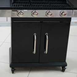 Concetto CBQ-60E-SB BK Gas BBQ 4B With Side Burner