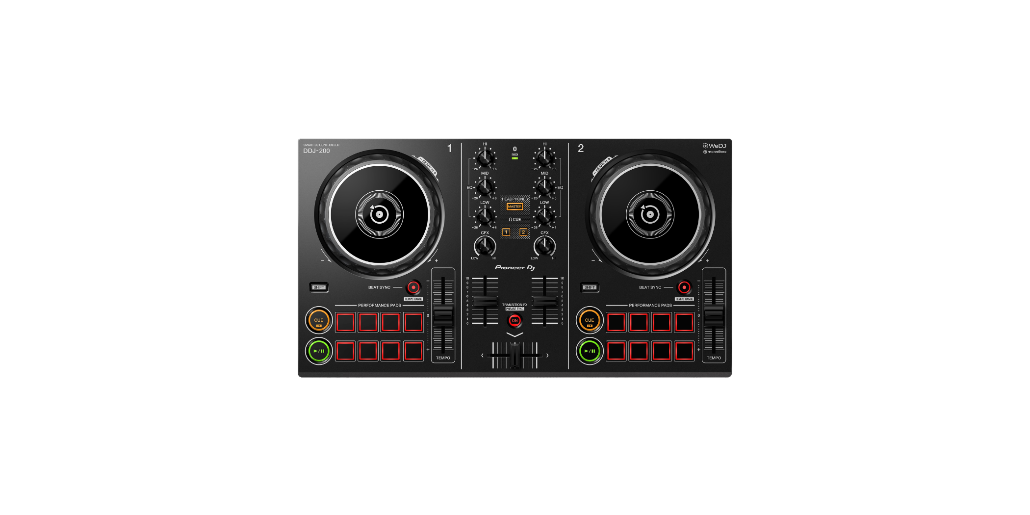 Pioneer DDJ200 2channel Smart DJ Controller
