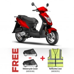 Kymco Agility 50 Red Scooter & Free Motorcycle Cover + Reflective vest