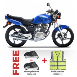 Suzuki En125-2a 124cc Blue Motorbike & Free Motorcycle Cover + Reflective vest
