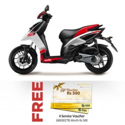 Aprilia SR150 154.80cc White Scooter & FREE 4 Service Vouchers of Rs500