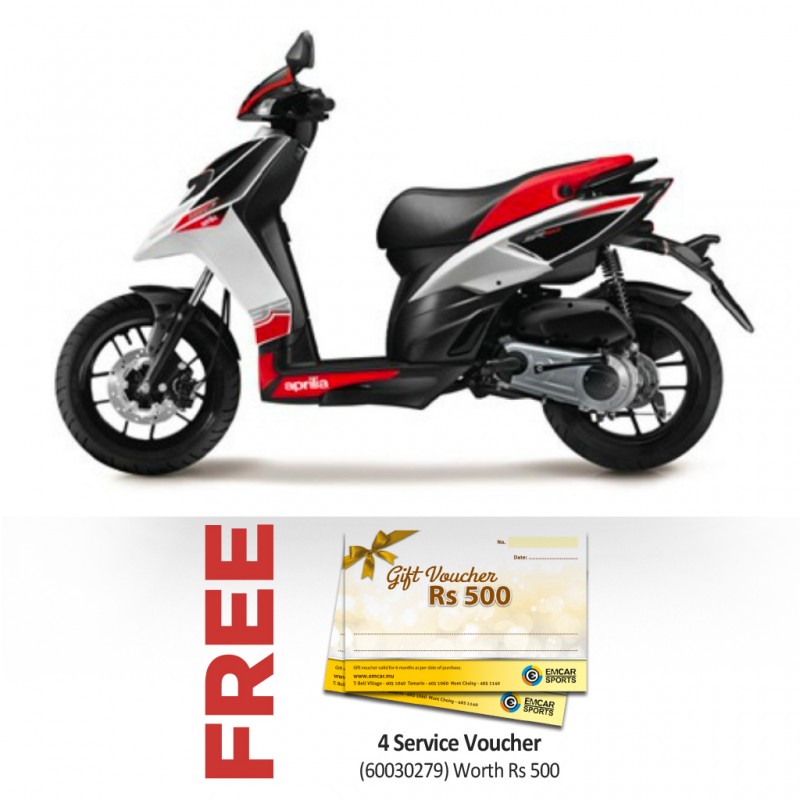 Aprilia SR150 154.80cc White Scooter & FREE 4 Service Vouchers of Rs500