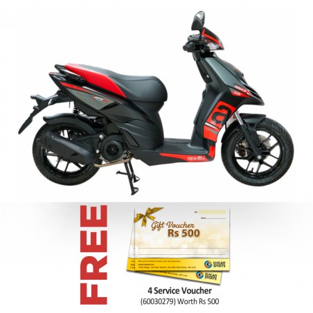 Aprilia SR150 Black Scooter FREE Service Vouchers of