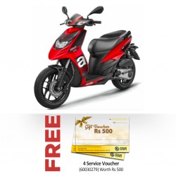 Aprilia SR150 154.80cc Red Scooter & FREE 4 Service Vouchers of Rs500
