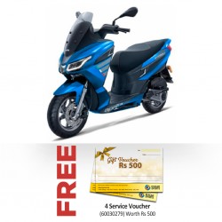 Aprilia SXR 160 Blue Scooter & FREE 4 Service Vouchers of Rs500