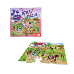 Simba Noris - Xxl Puzzle Pony Farm, 45Pcs 31790