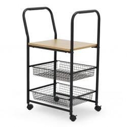 Ludovica Kitchen Trolley in Particle Board & Metal