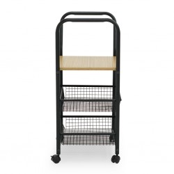 Ludovica Kitchen Trolley in Particle Board & Metal
