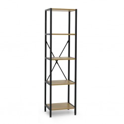 Irene Shelving Unit 4 Tiers Particle Board & Metal