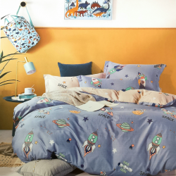 Flat Sheet+1 Pillow 160x230 cm 9353 Travel In Space