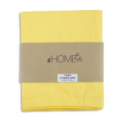 Pillow Cases (Pair) 50x80 cm Bright Yellow