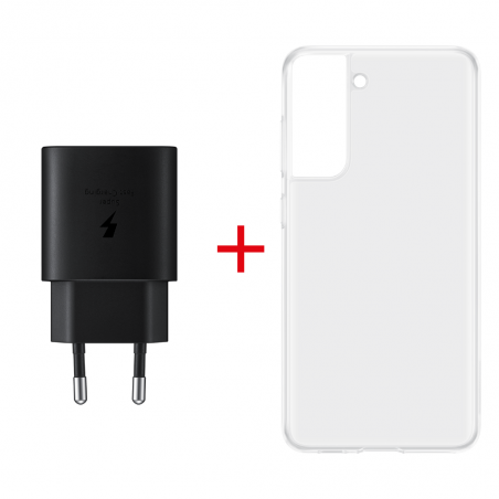 Charger and Cover for Samsung Galaxy S21