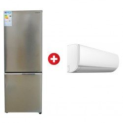 Hitachi R-B330PRU8 Refrigerator + Comfee COMAF-12CRDN1 Air Conditioner