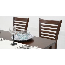 Leuven Dining Table and 6 Chairs Wenge Color
