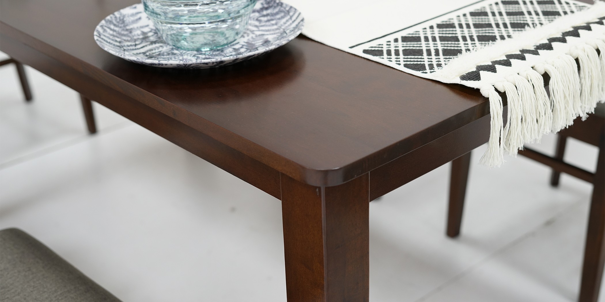 Leuven Dining Table and 6 Chairs Wenge Color